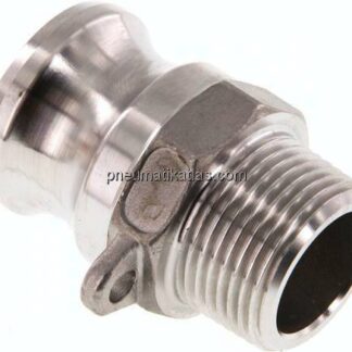 Kamlock-Stecker (F) R 3/4"(AG), Edelstahl (1.4408)