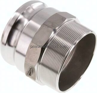 Kamlock-Stecker (F) R 4"(AG), Edelstahl (1.4408)