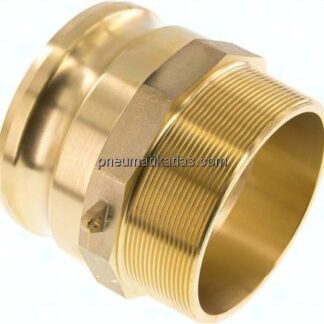 Kamlock-Stecker (F) R 4"(AG), Messing