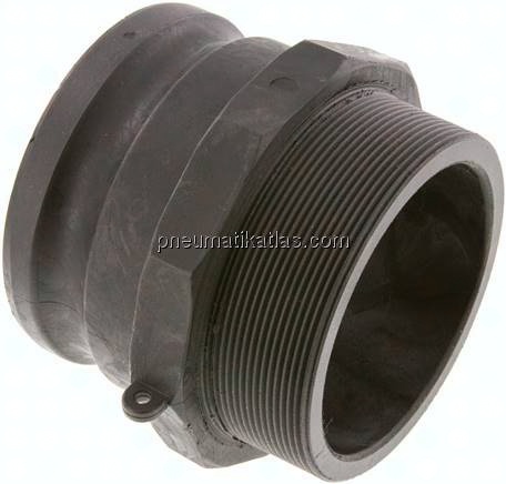 Kamlock-Stecker (F) R 4"(AG), Polypropylen