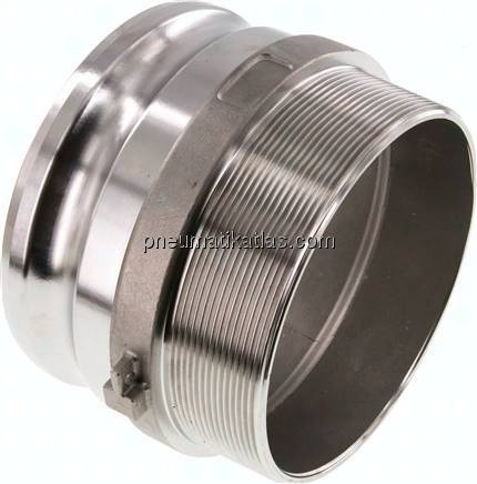Kamlock-Stecker (F) R 5"(AG), Edelstahl (1.4408)