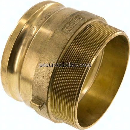 Kamlock-Stecker (F) R 5"(AG), Messing