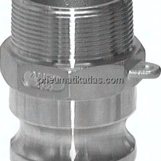 Kamlock-Stecker (F) R 6"(AG), Edelstahl (1.4408)