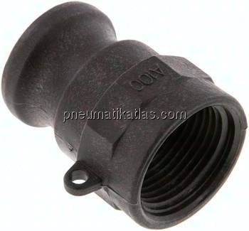 Kamlock-Stecker (A) Rp 1"(IG), Polypropylen