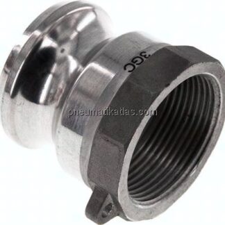 Kamlock-Stecker (A) Rp 1-1/2"(IG), Aluminium