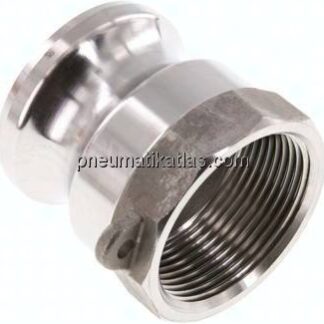 Kamlock-Stecker (A) Rp 1-1/2"(IG), Edelstahl (1.4408)