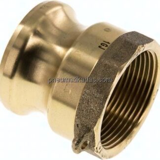 Kamlock-Stecker (A) Rp 1-1/2"(IG), Messing