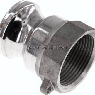Kamlock-Stecker (A) Rp 1-1/4"(IG), Aluminium