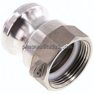 DIN/EN-Kamlock-Stecker (A/AF) G 1-1/4"(IG), Edelstahl (1.4408)