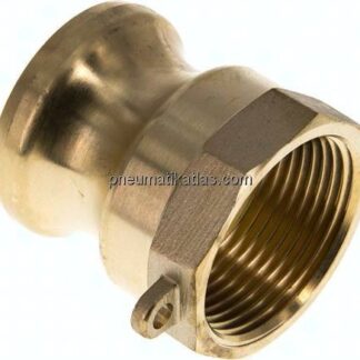 Kamlock-Stecker (A) Rp 1-1/4"(IG), Messing
