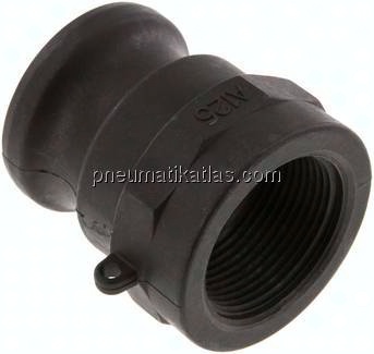 Kamlock-Stecker (A) Rp 1-1/4"(IG), Polypropylen