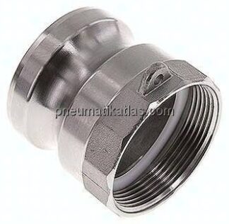 DIN/EN-Kamlock-Stecker (A/AF) G 2"(IG), Edelstahl (1.4408)