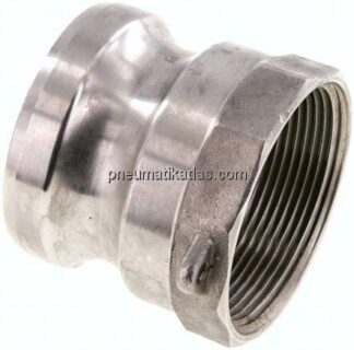 Kamlock-Stecker (A) NPT 2"(IG), Edelstahl (1.4408)