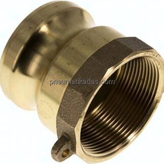 Kamlock-Stecker (A) Rp 2"(IG), Messing