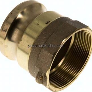 Kamlock-Stecker (A) Rp 2-1/2"(IG), Messing