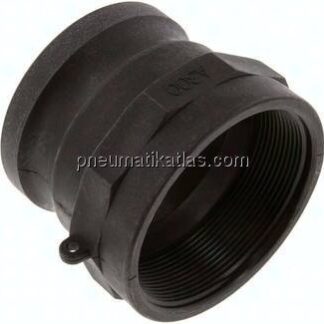 Kamlock-Stecker (A) Rp 3"(IG), Polypropylen
