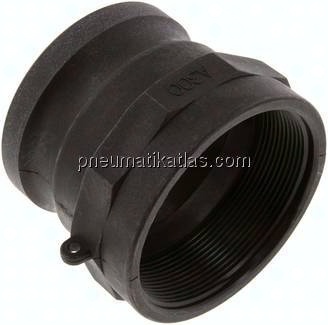 Kamlock-Stecker (A) Rp 3"(IG), Polypropylen