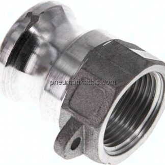 Kamlock-Stecker (A) Rp 3/4"(IG), Aluminium