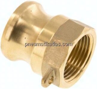 Kamlock-Stecker (A) Rp 3/4"(IG), Messing