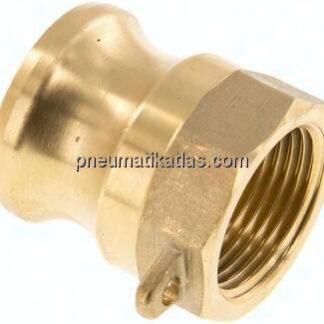 Kamlock-Stecker (A) Rp 3/4"(IG), Messing
