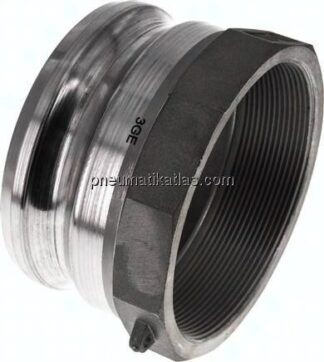 Kamlock-Stecker (A) Rp 4"(IG), Aluminium