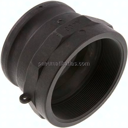 Kamlock-Stecker (A) Rp 4"(IG), Polypropylen