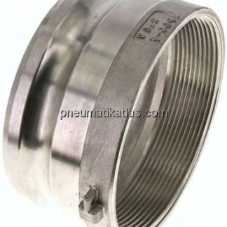 Kamlock-Stecker (A) NPT 5"(IG), Edelstahl (1.4408)