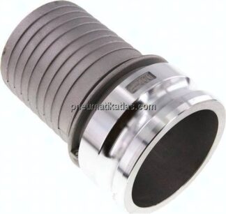 Kamlock-Stecker (E) 100 (4")mm Schlauch, Aluminium