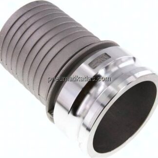 Kamlock-Stecker (E) 100 (4")mm Schlauch, Aluminium