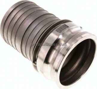 Kamlock-Stecker (E) 100 (4")mm Schlauch, Edelstahl (1.4408)