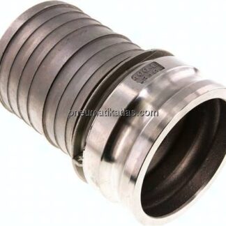 Kamlock-Stecker (E) 100 (4")mm Schlauch, Edelstahl (1.4408)