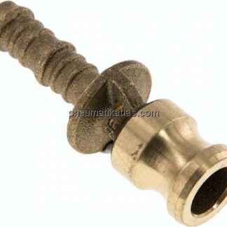 Kamlock-Stecker (E) 13 (1/2")mm Schlauch, Messing