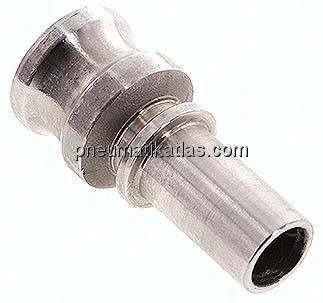 DIN/EN-Kamlock-Stecker (E/EC) 19 (3/4")mm Schlauch, Edelstahl (1.4408)