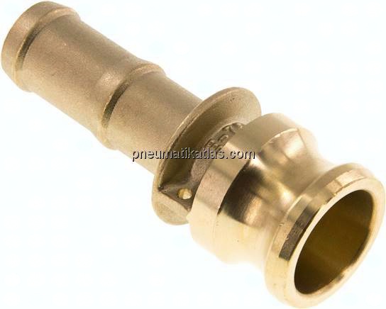 Kamlock-Stecker (E) 19 (3/4")mm Schlauch, Messing