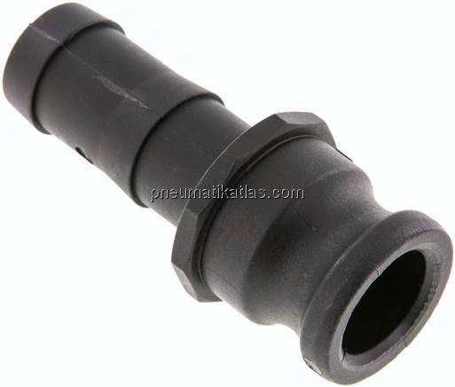 Kamlock-Stecker (E) 25 (1")mm Schlauch, Polypropylen