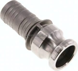 Kamlock-Stecker (E) 32 (1-1/4")mm Schlauch, Edelstahl (1.4408)