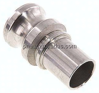 DIN/EN-Kamlock-Stecker (E/EC) 32 (1-1/4")mm Schlauch, Edelstahl (1.4408)