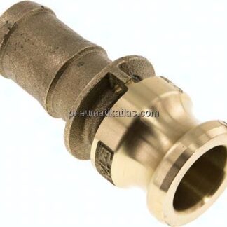 Kamlock-Stecker (E) 32 (1-1/4")mm Schlauch, Messing