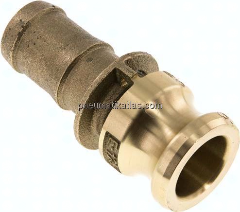 Kamlock-Stecker (E) 32 (1-1/4")mm Schlauch, Messing