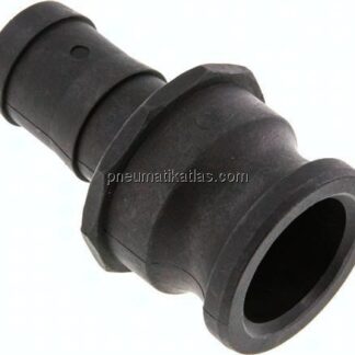 Kamlock-Stecker (E) 32 (1-1/4")mm Schlauch, Polypropylen