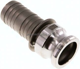 Kamlock-Stecker (E) 38 (1-1/2")mm Schlauch, Edelstahl (1.4408)