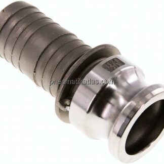 Kamlock-Stecker (E) 38 (1-1/2")mm Schlauch, Edelstahl (1.4408)