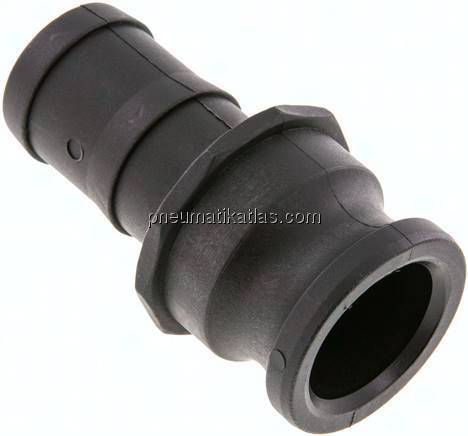 Kamlock-Stecker (E) 38 (1-1/2")mm Schlauch, Polypropylen