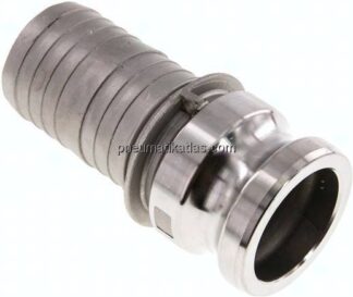 Kamlock-Stecker (E) 50 (2")mm Schlauch, Edelstahl (1.4408)
