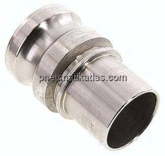 DIN/EN-Kamlock-Stecker (E/EC) 50 (2")mm Schlauch, Edelstahl (1.4408)