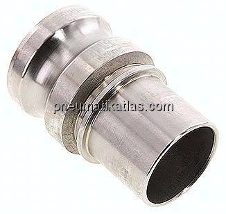 DIN/EN-Kamlock-Stecker (E/EC) 50 (2")mm Schlauch, Edelstahl (1.4408)