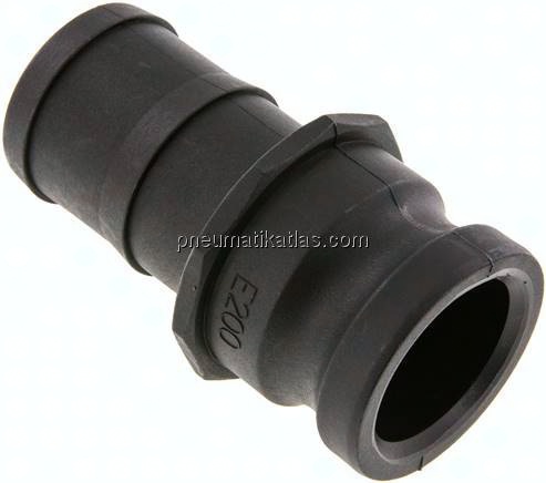 Kamlock-Stecker (E) 50 (2")mm Schlauch, Polypropylen
