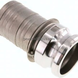 Kamlock-Stecker (E) 63 (2-1/2")mm Schlauch, Edelstahl (1.4408)