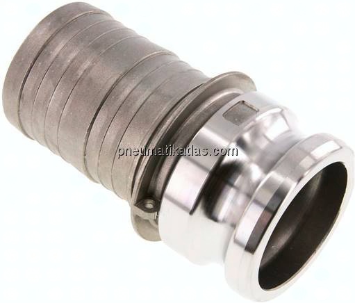 Kamlock-Stecker (E) 63 (2-1/2")mm Schlauch, Edelstahl (1.4408)