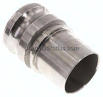 DIN/EN-Kamlock-Stecker (E/EC) 63 (2-1/2")mm Schlauch, Edelstahl (1.4408)